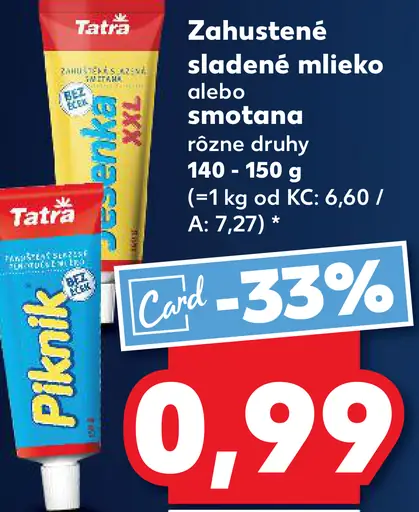 Tatra Piknik zahustené sladené mlieko
