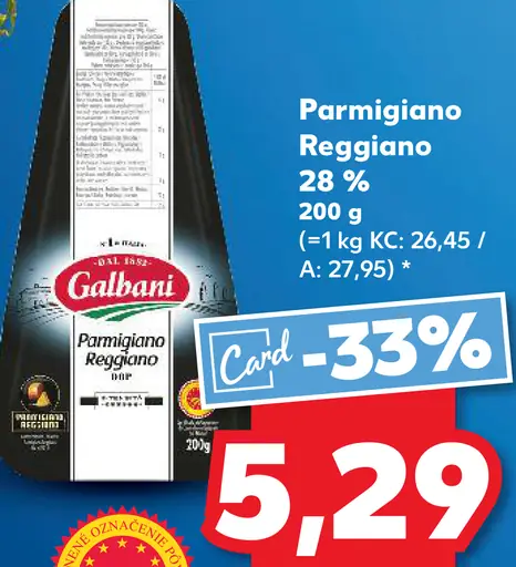 Galbani Parmigiano Reggiano 28 %