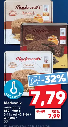 Medovník rôzne druhy