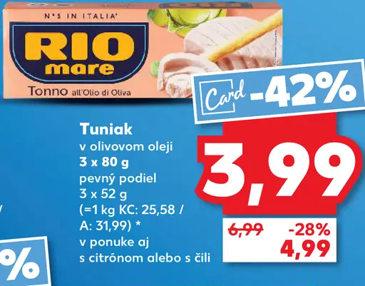 Rio Mare Tuniak v olivovom oleji