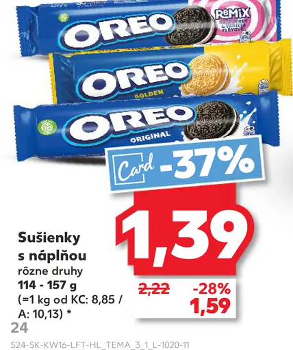 Oreo sušienky s náplňou