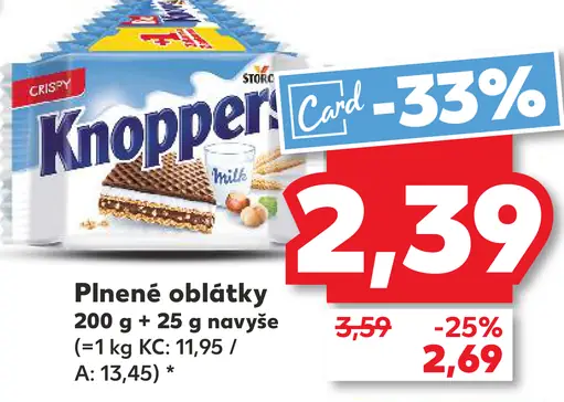 Knoppers plnené oblátky