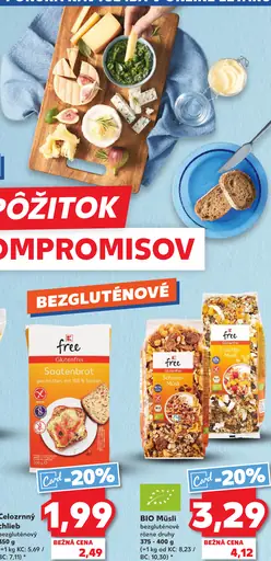 K-free Celorznný chlieb bezgluténový