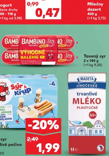 Bambino tavený syr výhodné balenie