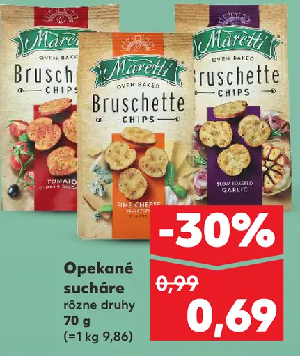 Maretti Bruschette chips rôzne druhy
