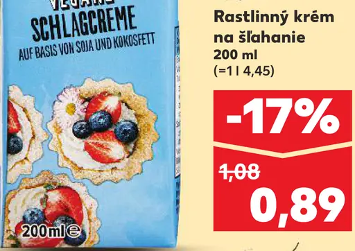 Take it veggie vegánsky krém na šľahanie