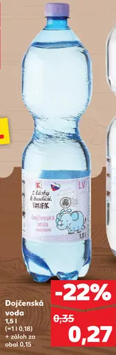 Dojčenská voda neperlivá