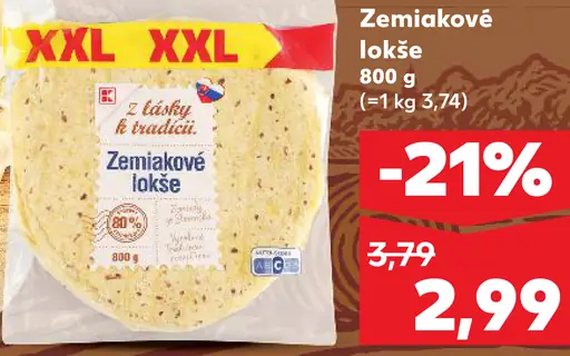 K-Classic Z lásky k tradícii zemiakové lokše XXL