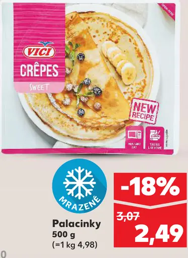 Palacinky sladké mrazené