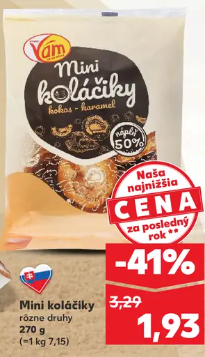 Vam Mini koláčiky kokos-kakao