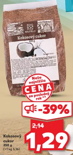 Natelo kokosový cukor