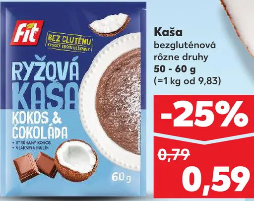 Fit Ryžová kaša kokos & čokoláda