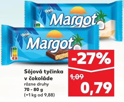 Orion Margot sójová tyčinka v čokoláde