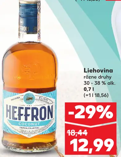 Heffron Coconut rumový likér
