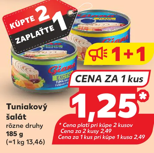 Tuniakový šalát różne druhy