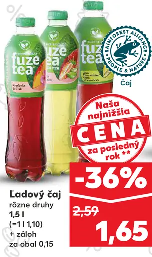 Fuze Tea ľadový čaj