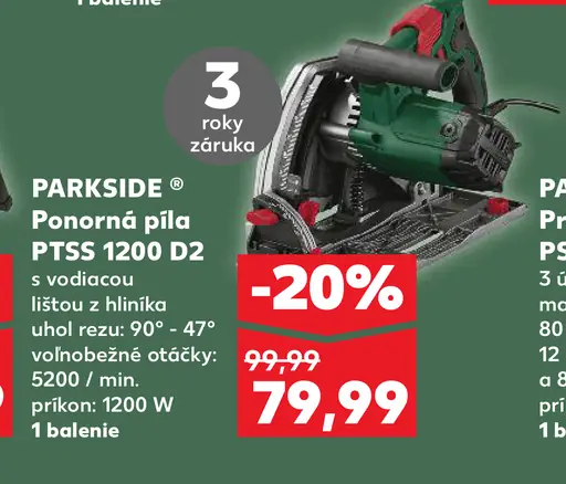 Parkside ponorná píla PTSS 1200 D3