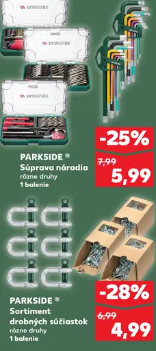Parkside Sortiment malých súčiastok