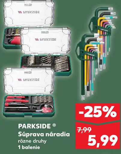 Parkside Náradie súprava