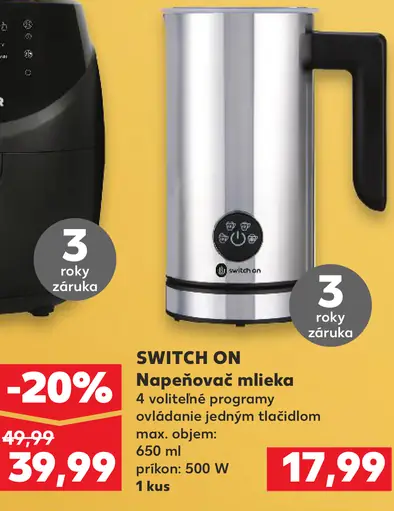 Switch On Napěňovač mlieka