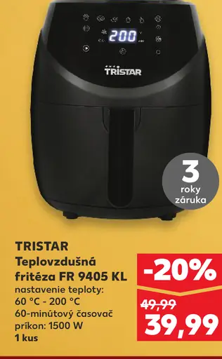 Tristar teplovzdušná fritéza FR-9006KL