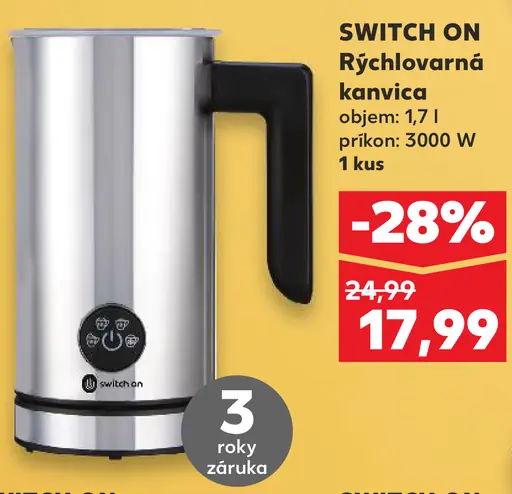 Switch On Rýchlovarná kanvica