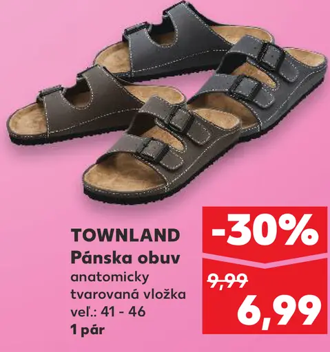 TOWNLAND Pánska obuv anatomicky tvarovaná vložka