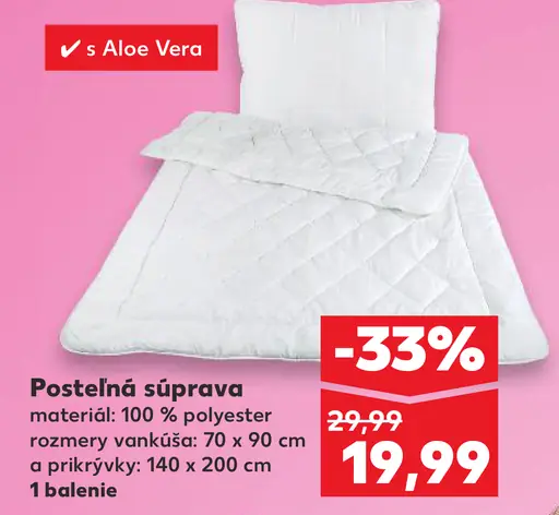 Posteľná súprava Aloe Vera