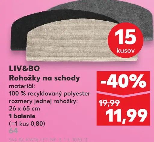 LIV&BO Rohožky na schody