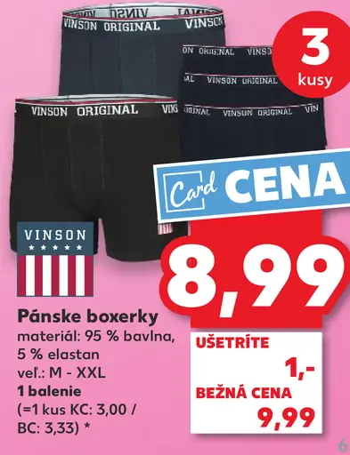 Vinson Pánske boxerky