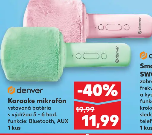 Denver karaoke mikrofón Bluetooth