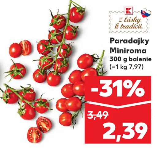 Paradajky Minirama
