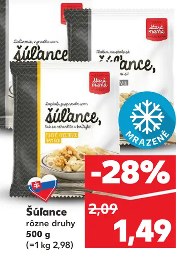 K-Classic Šúľance mrazené