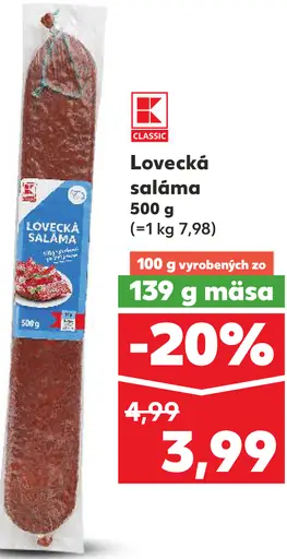 K-Classic Lovecká saláma