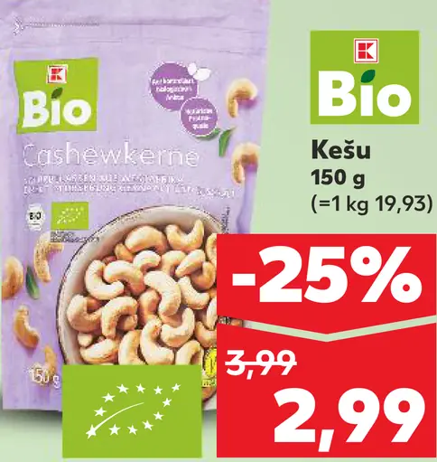 K-Bio kešu orechy