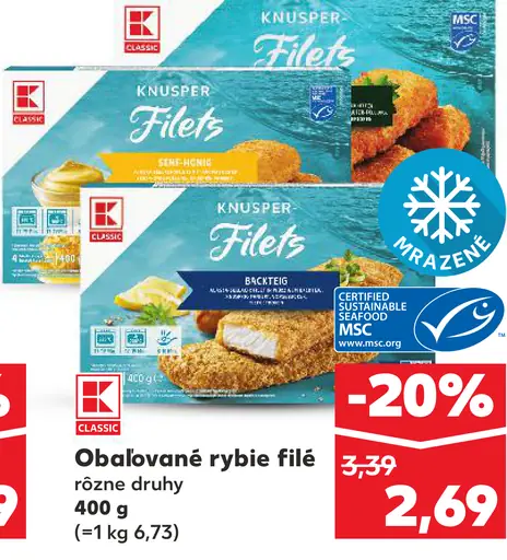 K-Classic Obalované rybie filé