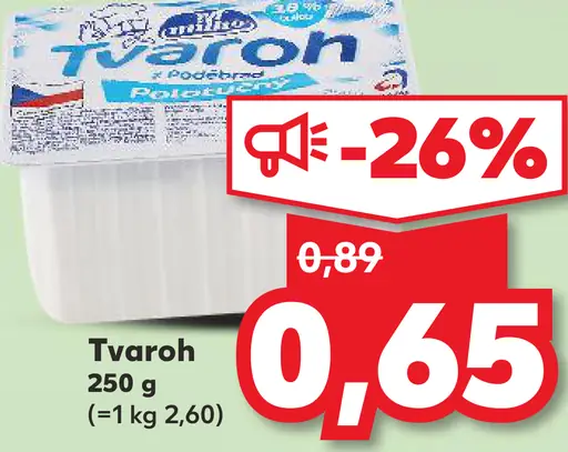 K-Classic tvaroh polotučný