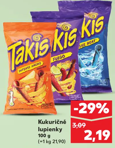 Takis kukuričné lupienky