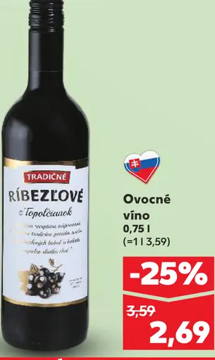 Tradičné ríbezľové ovocné víno