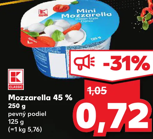 K-Classic Mozzarella 45%