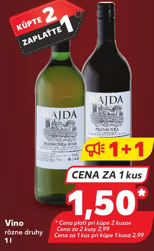 Ajda víno biele alebo červené