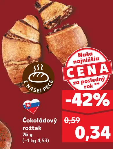 Čokoládový rožtek