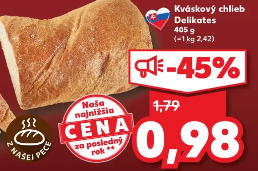 Kváskový chlieb Delikates