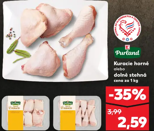 Purland Kuracie horné alebo dolné stehná