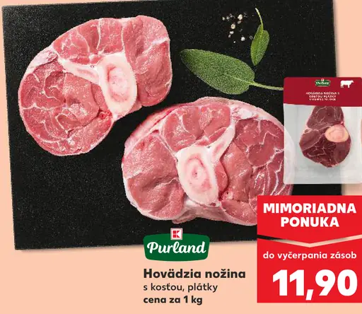 Purland hovädzia nožina s kosťou, plátky