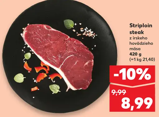 Striploin steak z írskeho hovädzieho mäsa