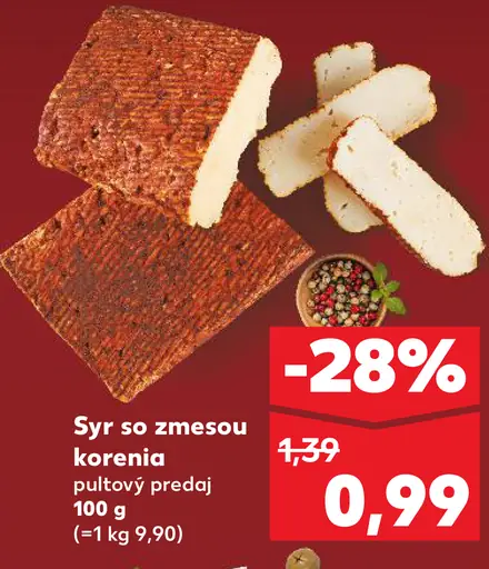 Syr so zmesou korenia