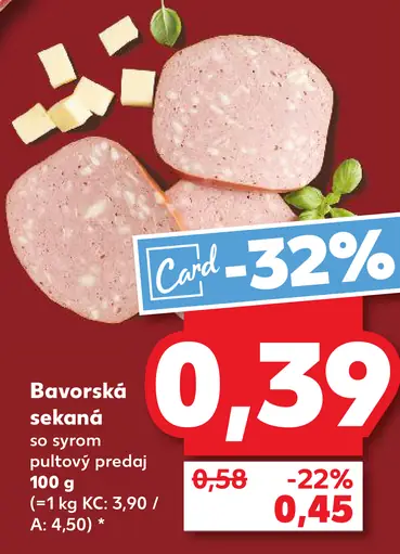 Bavorská sekaná so syrom