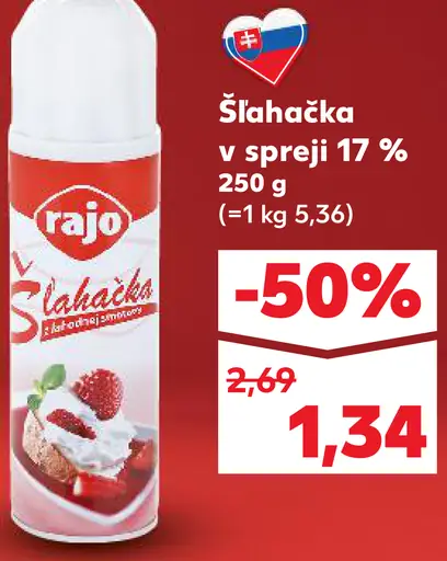 Rajo Šľahačka v spreji 17%