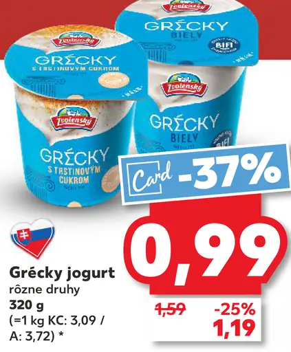Grécky jogurt rôzne druhy